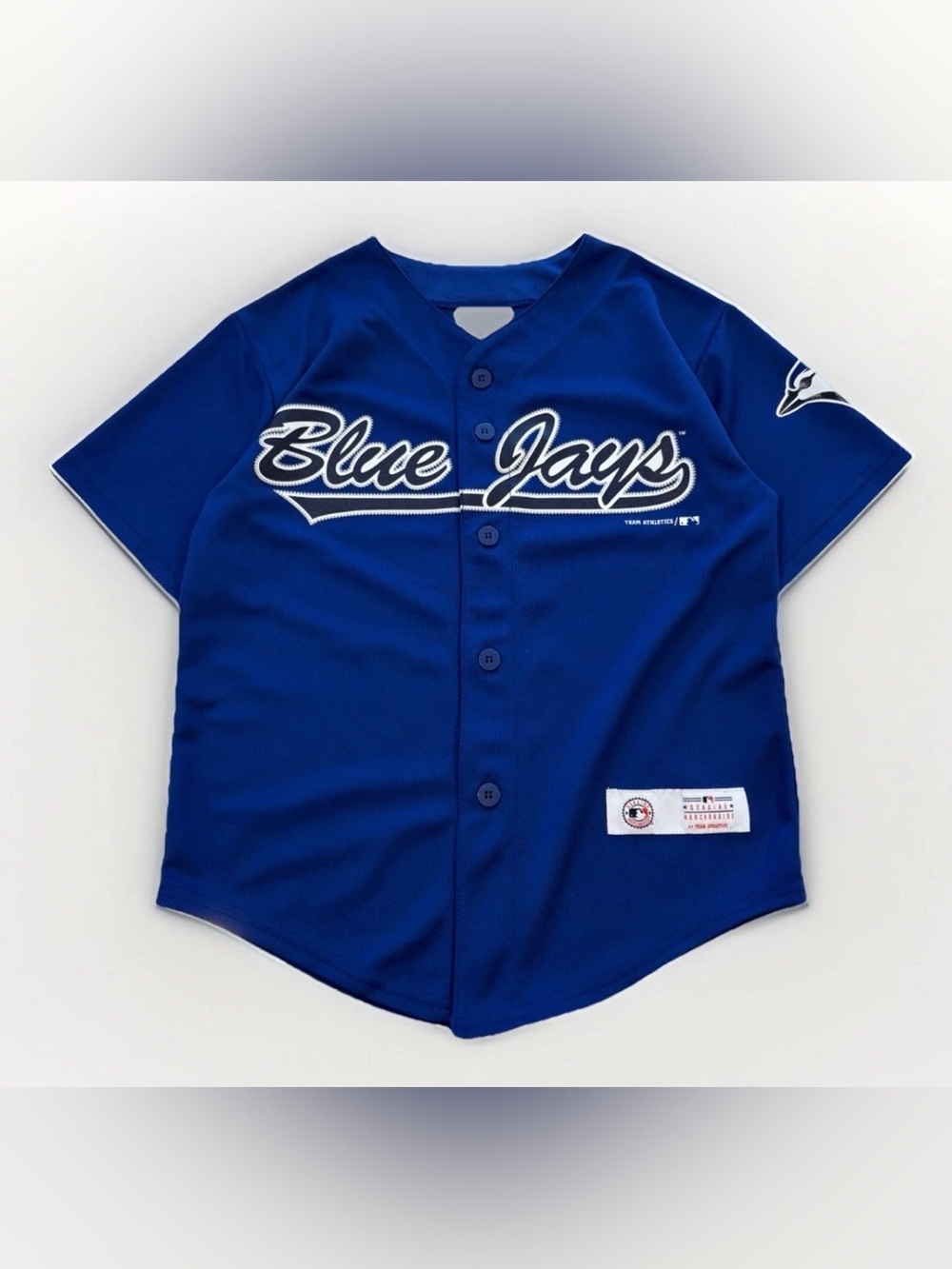Kids Toronto Blue Jays Jersey MLB Team Athletics Size Small (8) Blue MLB Blank